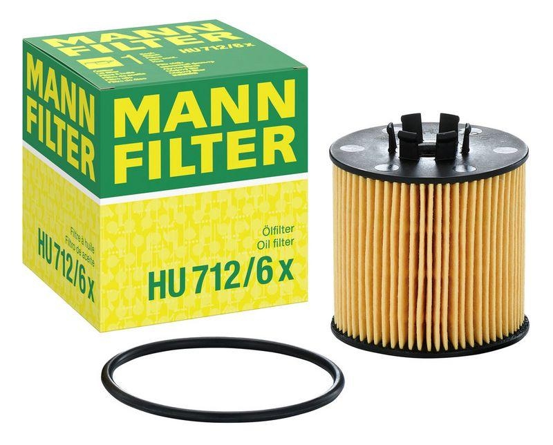 MANN-FILTER HU 712/6 x &Ouml;lfilter f&uuml;r VW