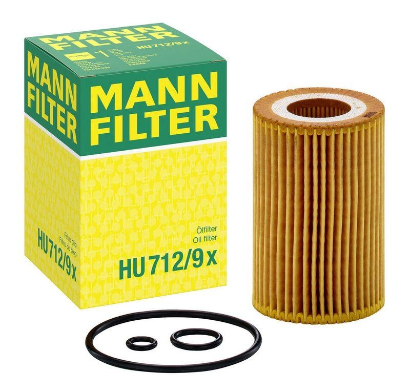 MANN-FILTER HU 712/9 x &Ouml;lfilter f&uuml;r Honda