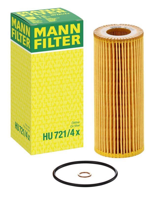 MANN-FILTER HU 721/4 x &Ouml;lfilter f&uuml;r BMW