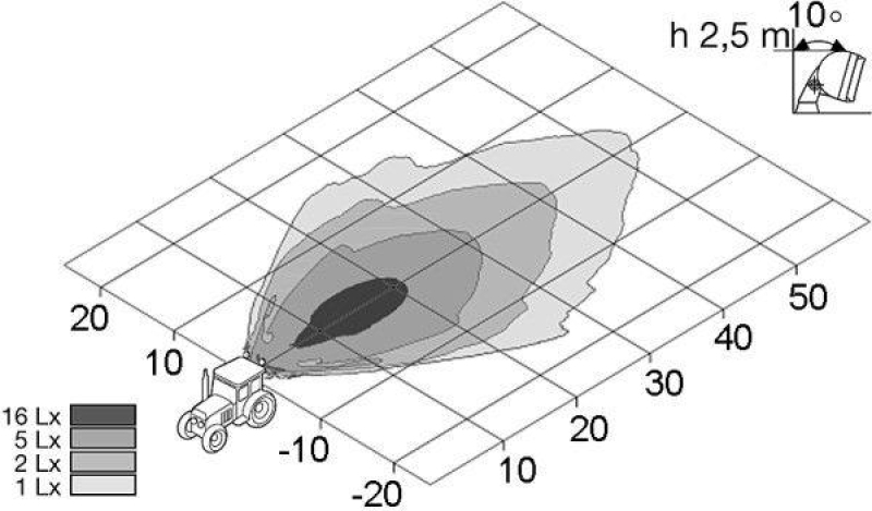 HELLA 1GM 996 134-061 Arbeitsscheinwerfer, H3 für JOHN DEERE