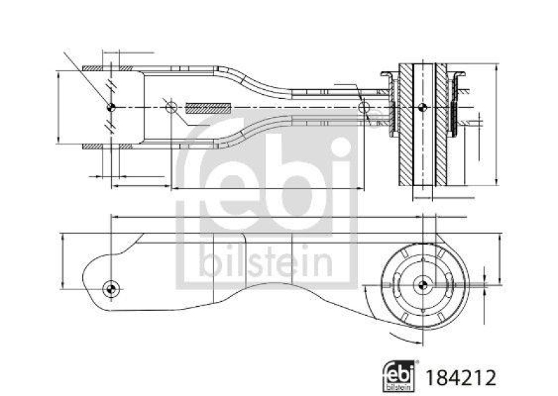 FEBI BILSTEIN 184212 Querlenker mit Lager f&uuml;r Land Rover