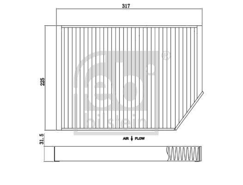 FEBI BILSTEIN 174437 Innenraumfilter f&uuml;r Porsche