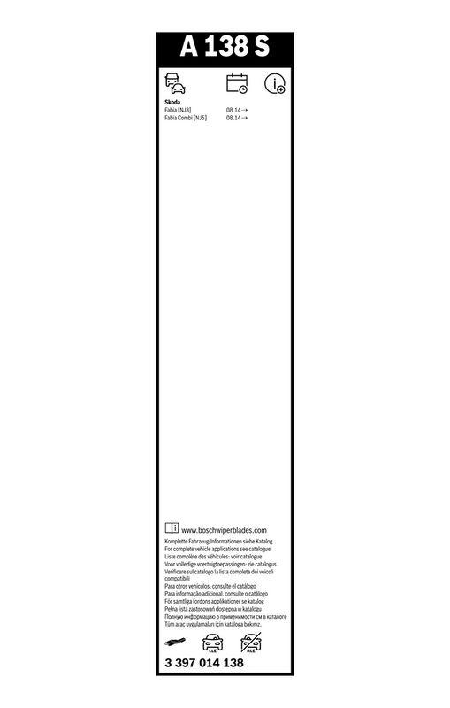 BOSCH 3 397 014 138 Wischblatt A138S Aerotwin Scheibenwischer 600/400 mm
