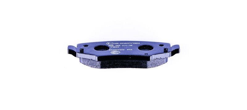 HELLA 8DB 355 014-381 Bremsbelagsatz, Scheibenbremsbelag für JEEP/DODGE