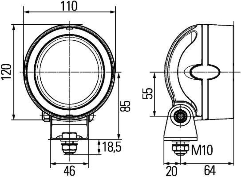 HELLA 1GM 996 136-311 AScheinwerfer Mega Beam Gen III LED