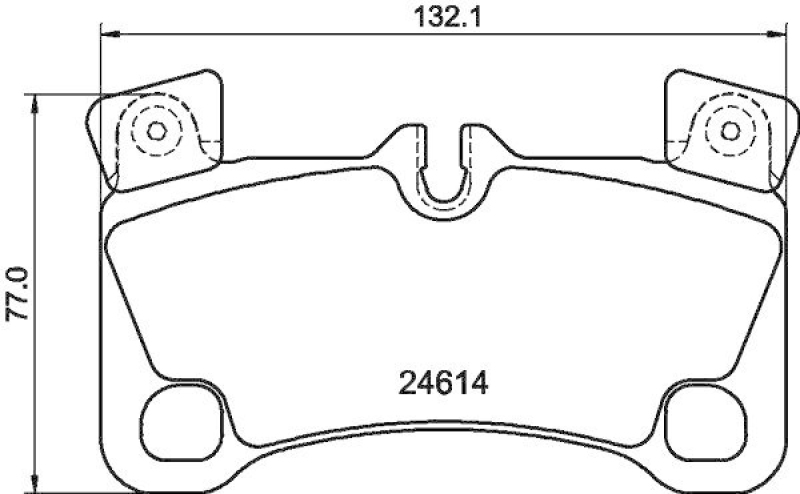 HELLA 8DB 355 014-631 Bremsbelagsatz, Scheibenbremsbelag f&uuml;r VW/AUDI/PORSCHE