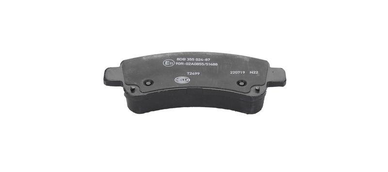 HELLA 8DB 355 024-871 Bremsbelagsatz, Scheibenbremsbelag f&uuml;r P.S.A/FIAT