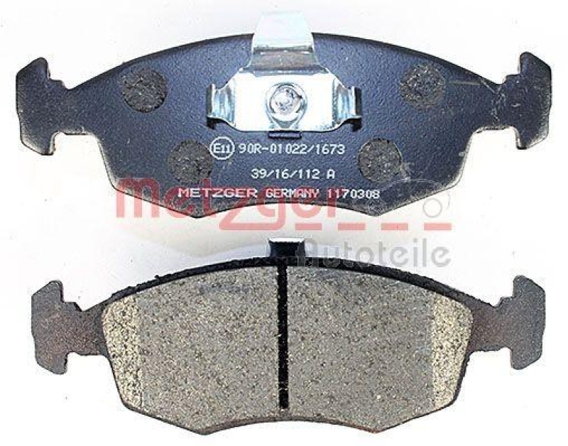 METZGER 1170308 Bremsbelagsatz, Scheibenbremse WVA 20 907