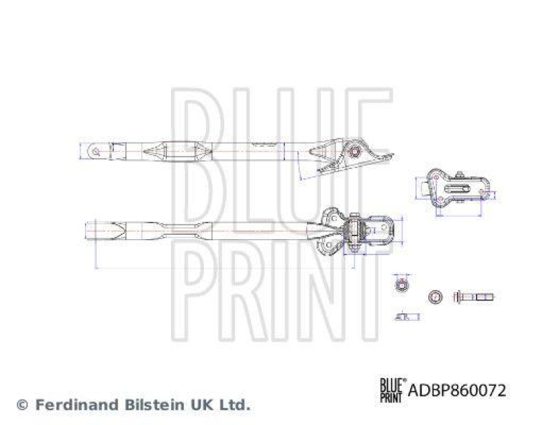 BLUE PRINT ADBP860072 Querlenker mit Lager und Anbaumaterial f&uuml;r Land Rover