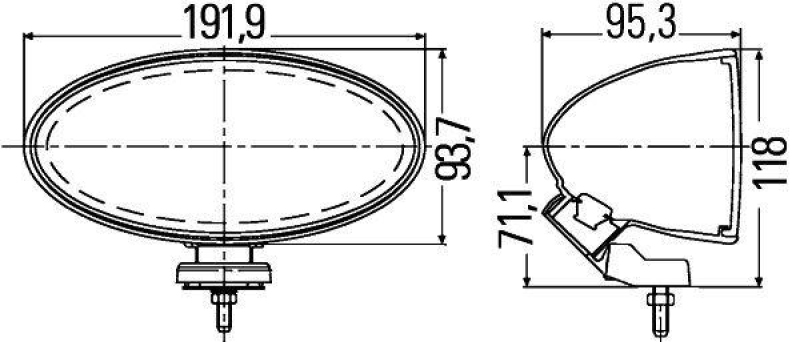 HELLA 1NB 007 892-041 Nebelscheinwerfer Comet FF 300 Halogen