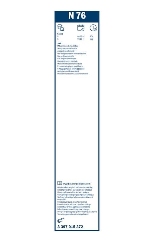 BOSCH 3 397 015 372 Wischblatt N76 Twin Scheibenwischer 700 mm