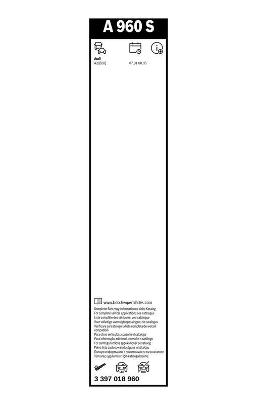 BOSCH 3 397 018 960 Wischblatt A960S Aerotwin Scheibenwischer 750 mm