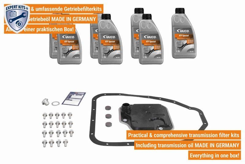 VAICO V52-0389 Teilesatz, Automatikgetriebe-Ölwechsel 4-Gang (F4A42, A4Cf1/2) für HYUNDAI