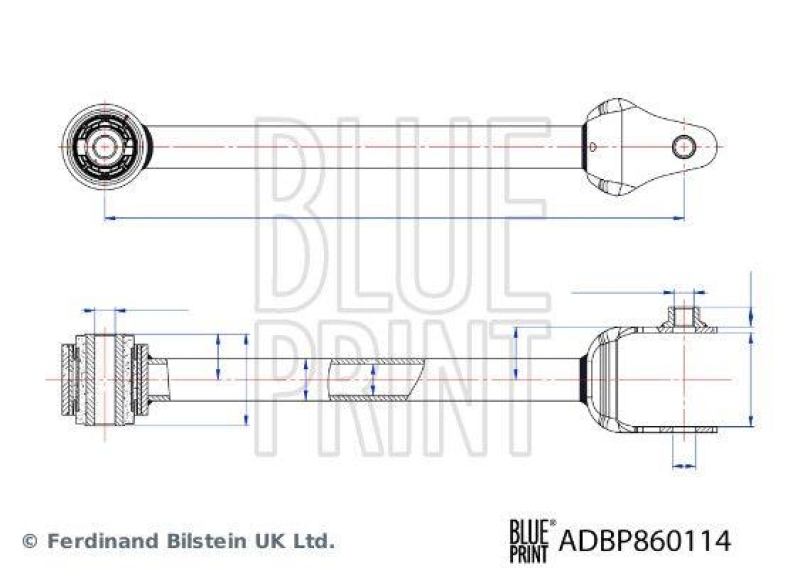 BLUE PRINT ADBP860114 Querlenker mit Lager f&uuml;r MAZDA