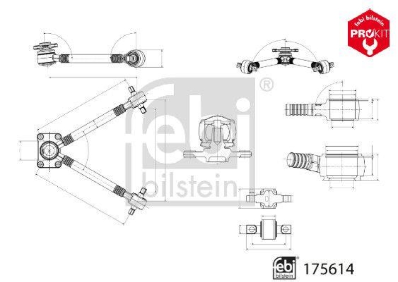 FEBI BILSTEIN 175614 Dreieckslenker f&uuml;r Volvo