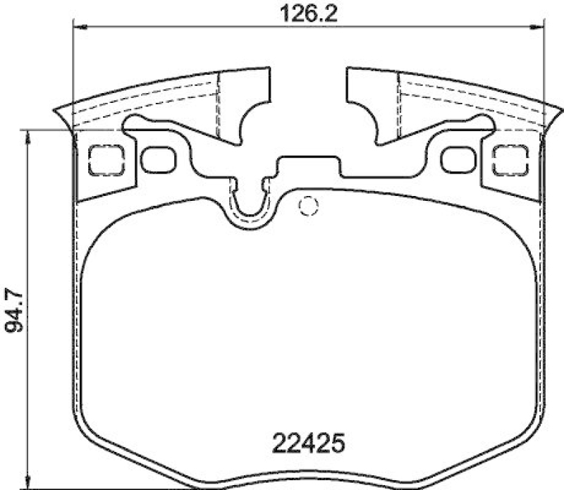 HELLA 8DB 355 025-951 Scheibenbremsbelagsatz