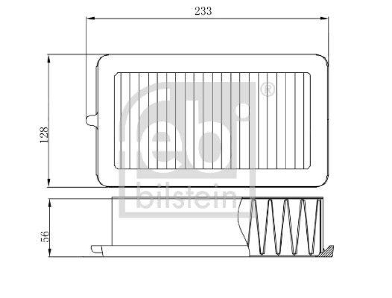 FEBI BILSTEIN 174597 Luftfilter für NISSAN