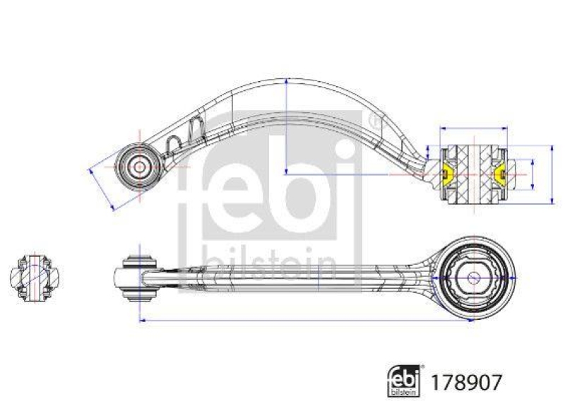 FEBI BILSTEIN 178907 Querlenker mit Lagern f&uuml;r Jaguar