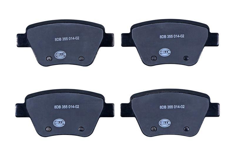 HELLA 8DB 355 014-021 Bremsbelagsatz, Scheibenbremsbelag f&uuml;r VW/SKODA/AUDI/SEAT