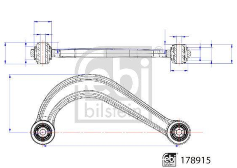 FEBI BILSTEIN 178915 Querlenker mit Lagern f&uuml;r MAZDA