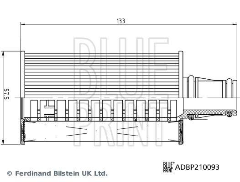BLUE PRINT ADBP210093 Ölfilter mit Dichtring für Land Rover
