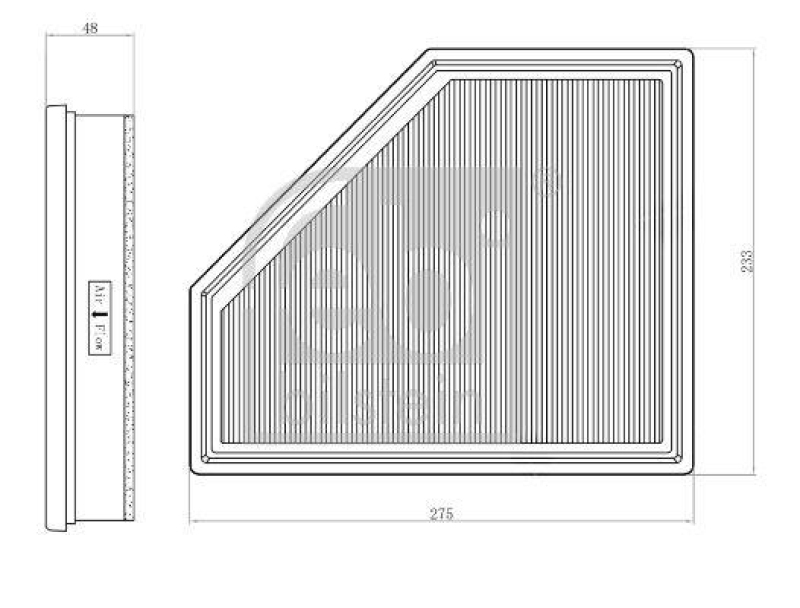 FEBI BILSTEIN 173461 Luftfilter für BMW