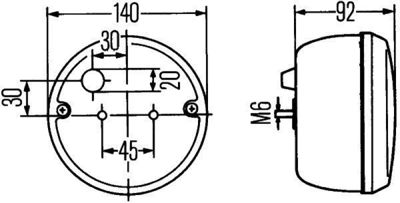 HELLA 2NE 001 423-011 Nebelschlussleuchte Halogen