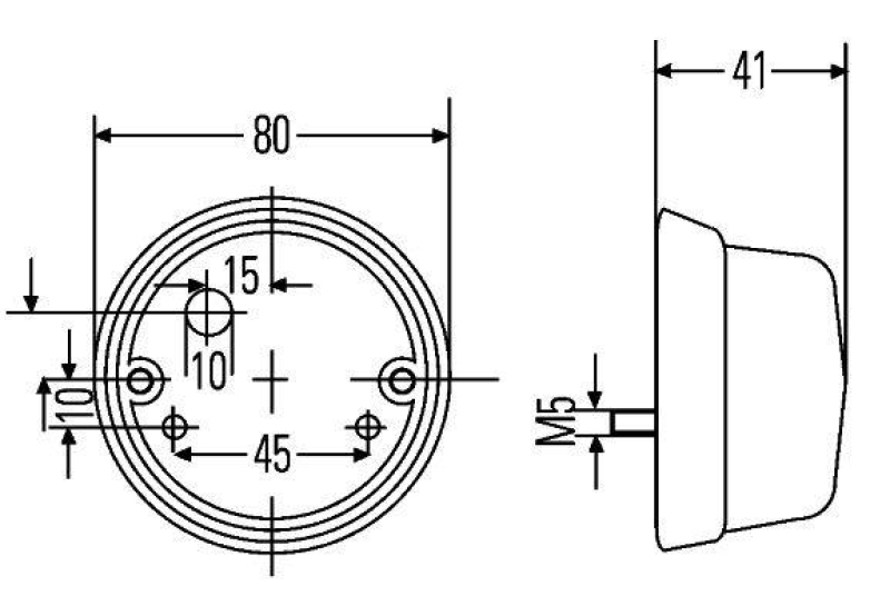 HELLA 2PF 001 259-631 Positionsleuchte Halogen