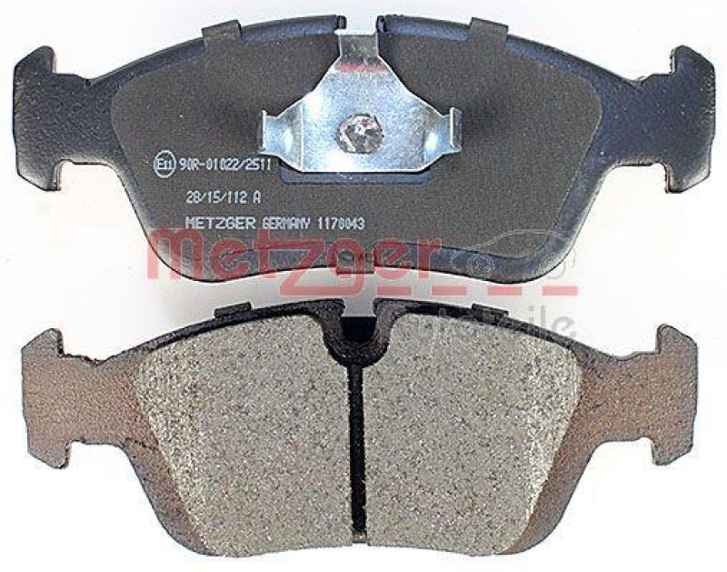 METZGER 1170043 Bremsbelagsatz, Scheibenbremse WVA 21 643