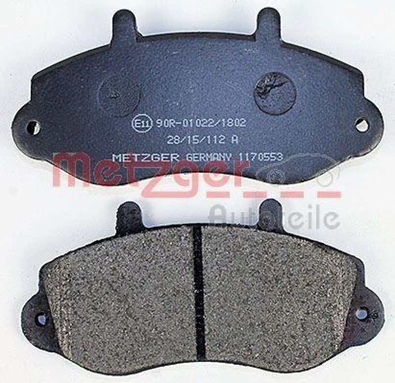 METZGER 1170553 Bremsbelagsatz, Scheibenbremse WVA 23 302