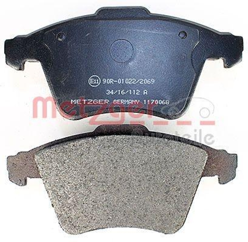 METZGER 1170068 Bremsbelagsatz, Scheibenbremse WVA 23 746