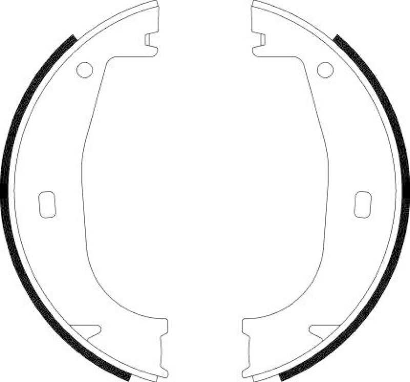 HELLA 8DA 355 050-351 Bremsbackensatz für BMW