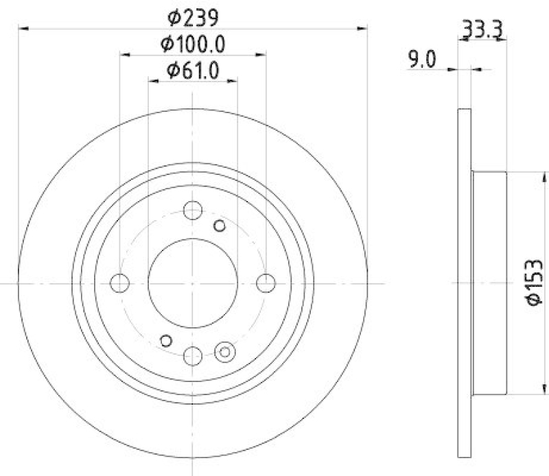 HELLA 8DD 355 134-681 Bremsscheibe