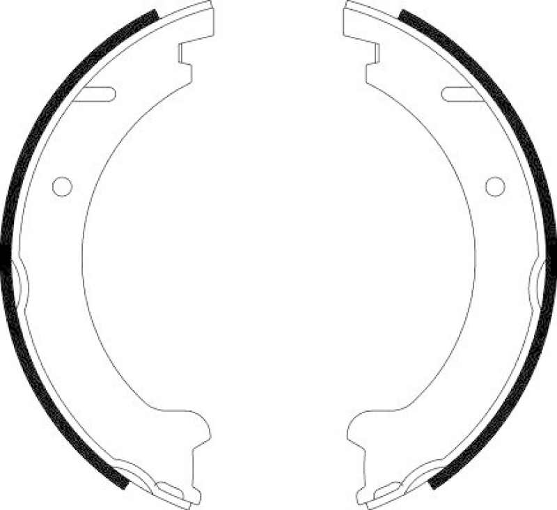 HELLA 8DA 355 050-361 Bremsbackensatz für VOLVO