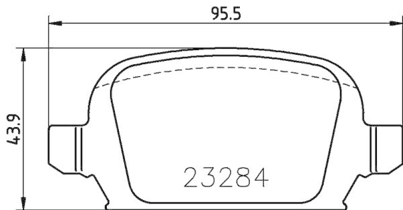 HELLA 8DB 355 018-641 Bremsbelagsatz, Scheibenbremsbelag f&uuml;r OPEL