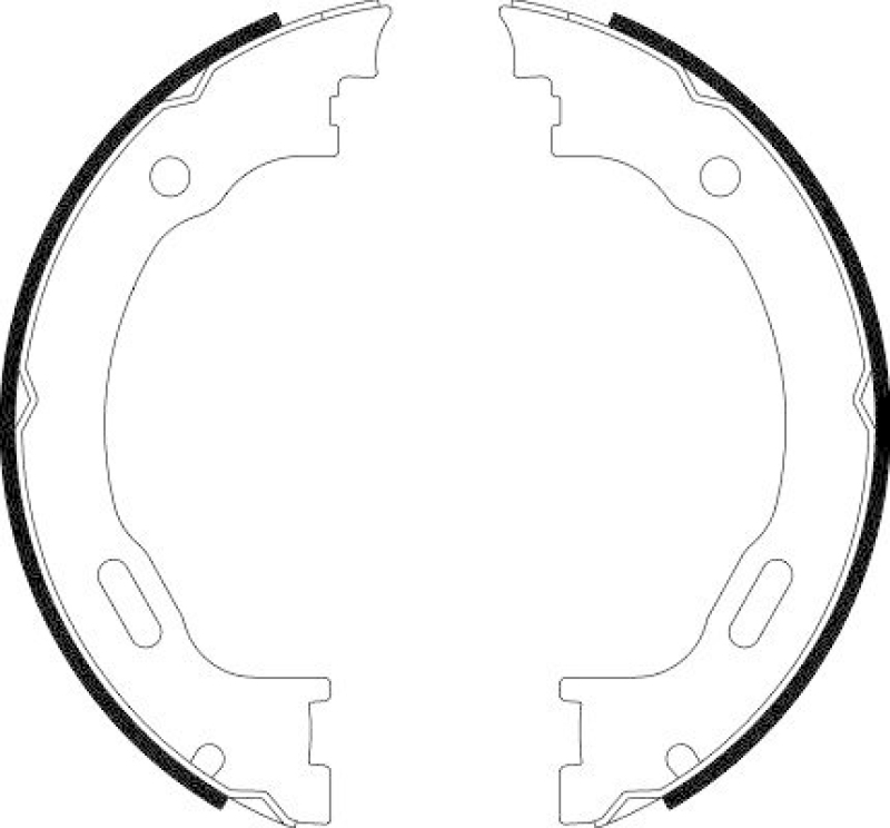 HELLA 8DA 355 050-451 Bremsbackensatz f&uuml;r MB/CHRYSLER/LANCIA