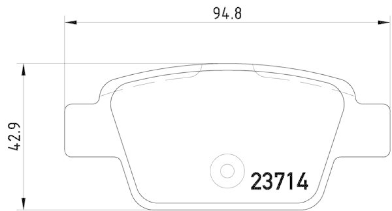 HELLA 8DB 355 018-851 Bremsbelagsatz, Scheibenbremsbelag f&uuml;r FIAT/ALFA/LANCIA