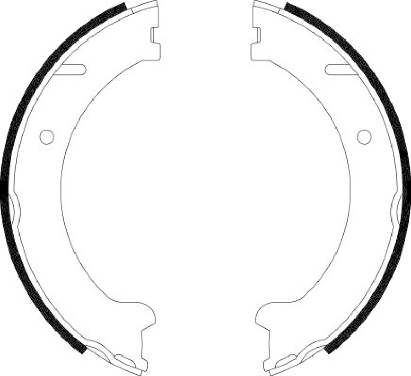 HELLA 8DA 355 050-581 Bremsbackensatz für VOLVO