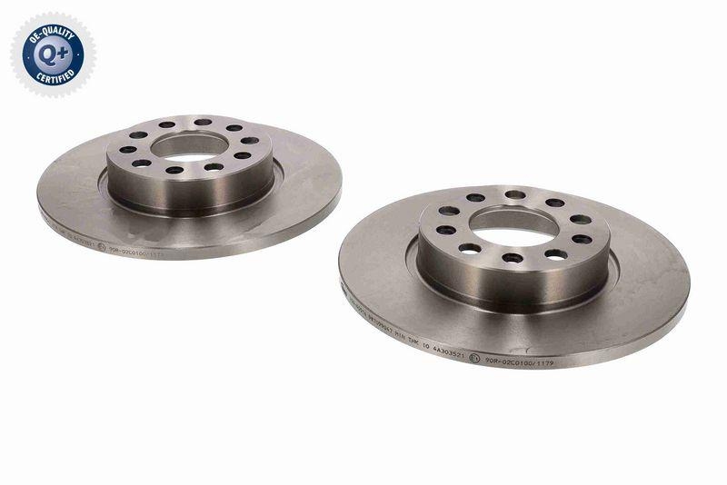 VAICO V24-40016 Bremsscheibe Hinterachse für FIAT