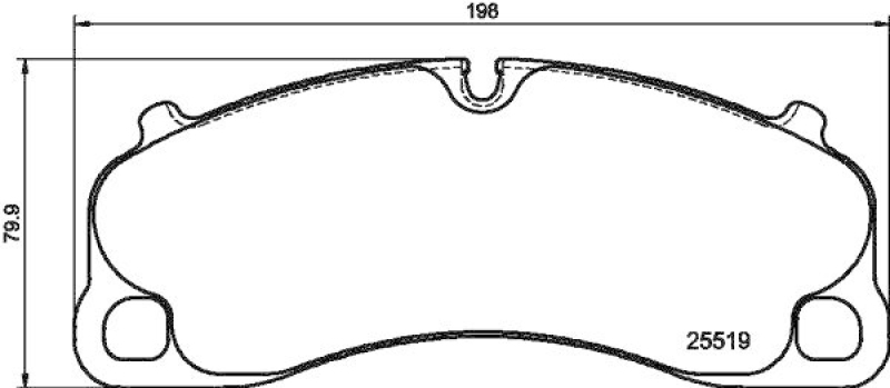 HELLA 8DB 355 039-991 Scheibenbremsbelagsatz
