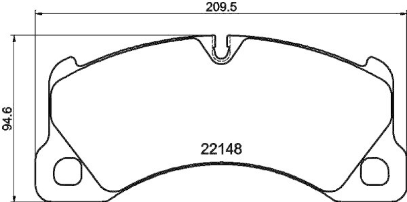 HELLA 8DB 355 040-631 Scheibenbremsbelagsatz