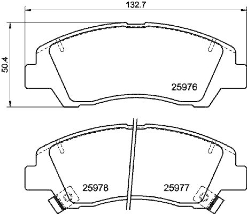 HELLA 8DB 355 023-001 Bremsbelagsatz, Scheibenbremsbelag f&uuml;r HYUNDAI i10 (IA)