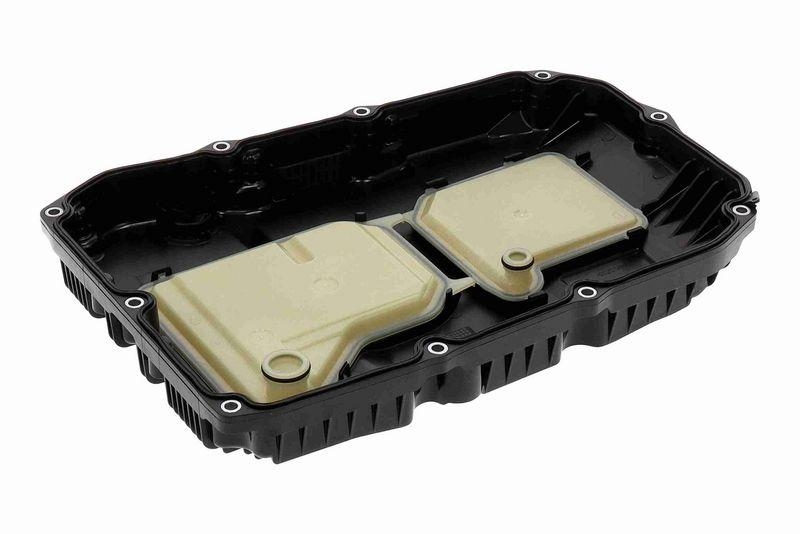 VAICO V30-2682 Ölwanne, Automatikgetriebe 9-Gang (9G-Tronic) mit Filter, mit Schra für MERCEDES-BENZ