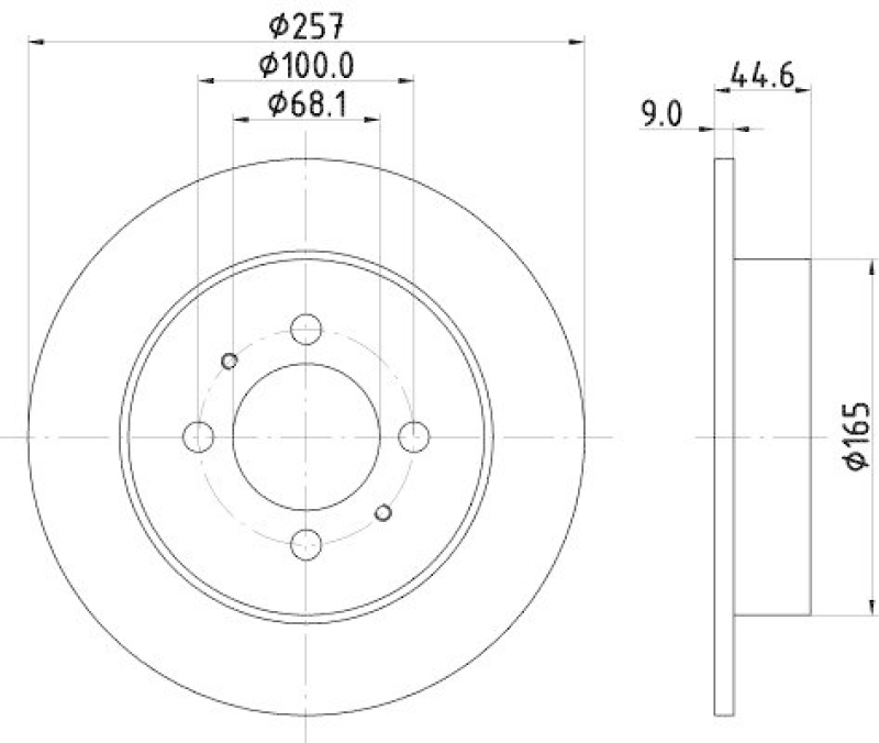 HELLA 8DD 355 105-141 Bremsscheibe f&uuml;r NISSAN