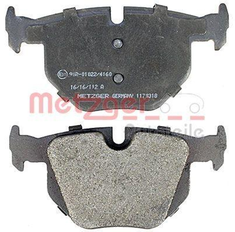 METZGER 1170318 Bremsbelagsatz, Scheibenbremse WVA 23 550