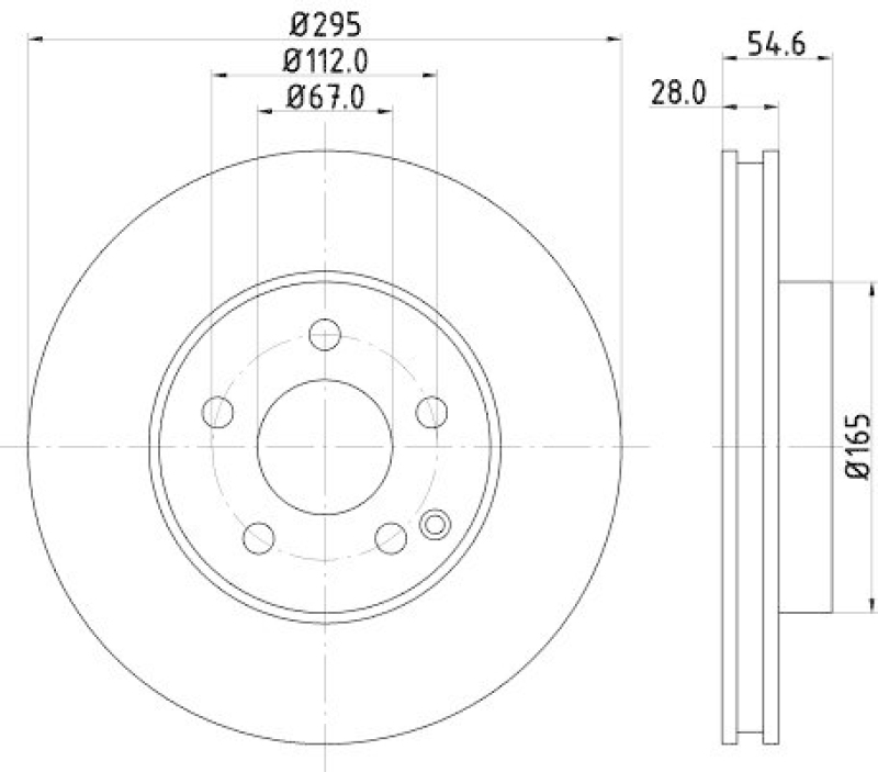HELLA 8DD 355 108-781 Bremsscheibe f&uuml;r MB