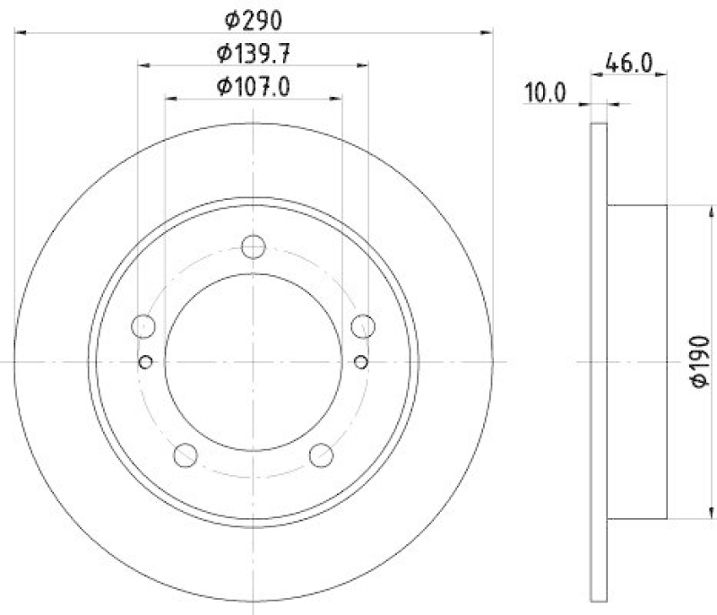 HELLA 8DD 355 101-291 Bremsscheibe f&uuml;r SUZUKI