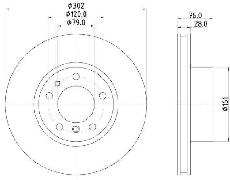 HELLA 8DD 355 101-741 Bremsscheibe f&uuml;r BMW