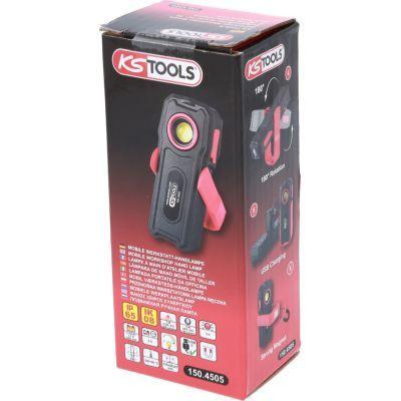 KS TOOLS 150.4505 Mobile Werkstatt-Handlampe knickbar