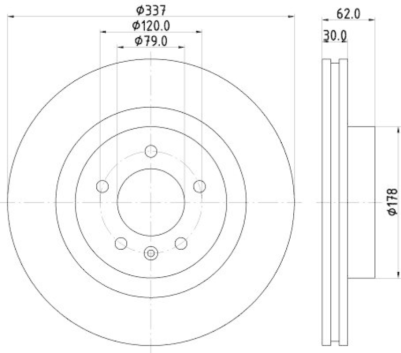 HELLA 8DD 355 111-481 Bremsscheibe f&uuml;r LANDROVER